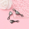 Alloy Crystal Rhinestone Magnetic Clasps ALRI-YW0001-10B-5