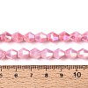 Anti-Tarnish Electroplate Glass Beads Strands GLAA-T025-8mm-12G-4