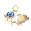 Real 18K Gold Plated Brass Heart Chandelier Earrings EJEW-L269-048G-02-2