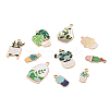 Biyun 18pcs 9 style Zinc Alloy Enamel Pendants ENAM-BY0001-04-2