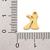 201 Stainless Steel Charms STAS-U016-01G-K-3