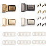 Givenny-EU 8 Sets 4 Colors Zinc Alloy Bag Twist Lock Clasps FIND-GN0001-12-1