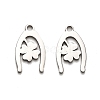 Non-Tarnish 316 Surgical Stainless Steel Charms STAS-H190-14P-05-1