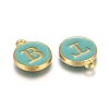 Initial Letter A~Z Alphabet Enamel Charms ENAM-X0018-01-3