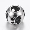 304 Stainless Steel European Beads STAS-P173-101AS-1