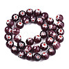 Handmade Millefiori Glass Beads Strands LK-T001-10D-2