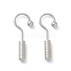 304 Stainless Steel Screw Hooks Shape Dangle Earrings for Woman EJEW-F312-09P-1