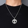 Non-Tarnish 201 Stainless Steel Pendant Necklaces for Man NJEW-Q336-04C-P-3