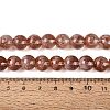 Transparent Half Spray Painted Glass Beads Strands LS-GLAA-Q110-02A-08-4