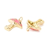 Autumn Theme Rack Plating Brass Micro Pave Colorful Cubic Zirconia Pendants KK-D073-06G-04-2