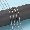 Tarnish Resistant 304 Stainless Steel Men's Necklace Chains STAS-N051-02-5