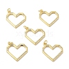 Brass Micro Pave Cubic Zirconia Pendants KK-E068-VB182-3