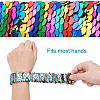 Mermaid Slap Bracelets BJEW-TA0003-01-6