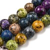 Natural Larvikite Beads Strands G-E443-A33-1