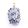 Natural Mixed Gemstone Pendant PALLOY-JF00644-2