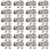 SUNNYCLUE 80Pcs Tibetan Style Alloy Beads TIBEB-SC0001-26-1