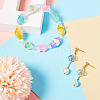 80Pcs 8 Colors Transparent Spray Painted Glass Beads GLAA-BT0001-02-7