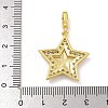 Rack Plating Brass Micro Pave Cubic Zirconia Pendants KK-I718-10G-01-3