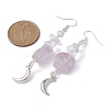 Natural Mixed Gemstone Chips Dangle Earrings EJEW-JE05433-4
