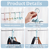 AHADEMAKER 8Pcs 4 Colors Plastic Multi-Function Bag Hook Scarf Hanger AJEW-GA0005-64-4