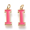 Brass Enamel Pendants KK-R139-01I-1