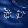 925 Sterling Silver Snowflake Stud Earrings for Women RU1478-1-1