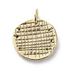 Brass Micro Pave Cubic Zirconia Pendants X-ZIRC-G157-03A-01G-2