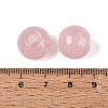 Natural Rose Quartz European Beads G-Q602-09B-02-3
