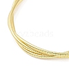 304 Stainless Steel Multi Layered Round Snake Chain Necklaces for Women NJEW-C055-03G-2