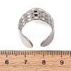 304 Stainless Steel Cable Chain Cuff Ring Components SA-CBA94B1-01P-01-3