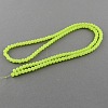 Imitation Jade Glass Round Beads Strands X-DGLA-S076-8mm-03-2