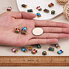 Yilisi 20Pcs 5 Colors Alloy Bead Caps ENAM-YS0001-04-22