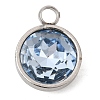 Birthstone Theme March 304 Stainless Steel Pendants STAS-G082-17P-03-1