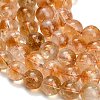Hearted Natural Citrine Beads Strands GG-T002-A01-10mm-3