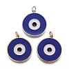 Brass Enamel Pendants KK-F821-48B-1