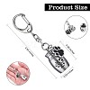 Pet Urn Keychain Personalized Paw Print Urn Pendant Pet Cremation Jewelry Stainless Steel Paw Print Dog Keepsake Cat Dog Urn with Storage Bag JX364A-2