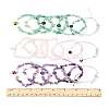 15Pcs 5 Style 3 Colors Natural Mixed Stone Beads Bracelets Sets BJEW-FS00018-4