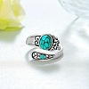 Synthetic Turquoise Cuff Rings PW-WGEC7A8-01-3