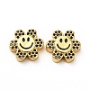 Rack Plating Brass Cubic Zirconia Beads KK-M232-01G-B-3