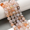 Dyed & Heated Natural Banded Agate Beads Strands G-P539-F01-03-2