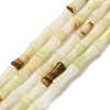 Natural Green Banded Calcite(Afghan Jade) Beads Strands G-L624-G11-12x5mm-2
