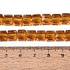 Transparent Glass Beads Strands GLAA-R041-8x8mm-A08-4