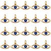 20Pcs Brass Micro Pave Cubic Zirconia Charms ZIRC-SZ0001-87-1