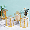 Folding Heart Print Transparent PVC Gift Packing Boxes CON-WH0085-192B-01-4