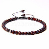 Adjustable Women's Bloodstone Beaded Bracelet CN3407-41-1