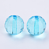 Transparent Acrylic Beads TACR-Q254-8mm-V40-2