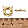 Brass Micro Pave Clear Cubic Zirconia Toggle Clasps KK-N254-68G-4