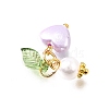 Imitation Pearl Acrylic Pendants PALLOY-JF04028-4