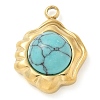 Synthetic Turquoise Pendants STAS-K291-03B-04-1