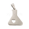 Non-Tarnish 201 Stainless Steel Pendants STAS-D190-07P-1